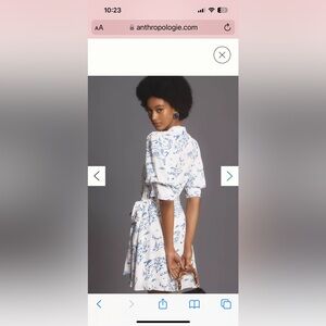 Anthropologie wrap dress. TTS. Gorgeous and super flirty. Beautiful material!!!